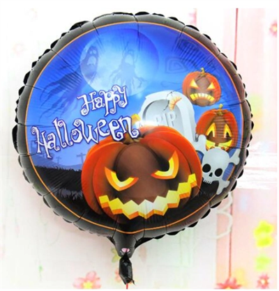 Happy Halloween Balkabağı Folyo Balon 18 İnç Bx40