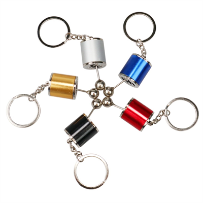 Hareketli Araba Vites Anahtarlık Altı Hız Manuel Vites Dişli Shifter Topuzu Metal Anahtarlık Bx40