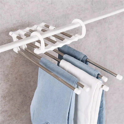 Hareketli Dolap İçi Pantolon Kravat Şal Askı Sistemi Düzenleyici Katmanlı Askılık Organizer Bx40