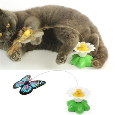 Hareketli Dönen Kelebek - Kedi Oyuncağı ( Pille Çalışır) (3936)