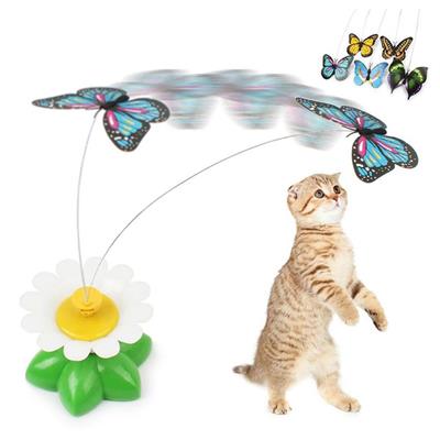 Hareketli Dönen Kelebek - Kedi Oyuncağı ( Pille Çalışır) (3936)