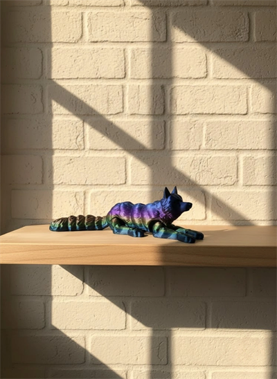 Hareketli Kurt Rainbow dekoratif esnek figür 10x24 cm