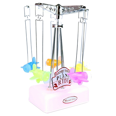 Hareketli Uçaklı Kurmalı Hediyelik Küçük Müzik Kutusu Aleti Bx40