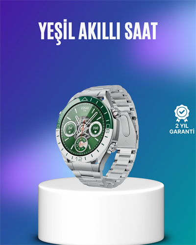 Harita Görüntüleme Özellikli Amoled Akıllı Saat 3 Kayışlı Fitness Takipli