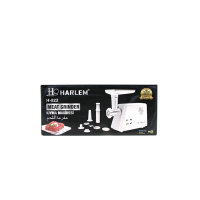Harlem Gurme H-020-022 Beyaz Elektrikli Et Kıyma Makinesi 2200w Bx40