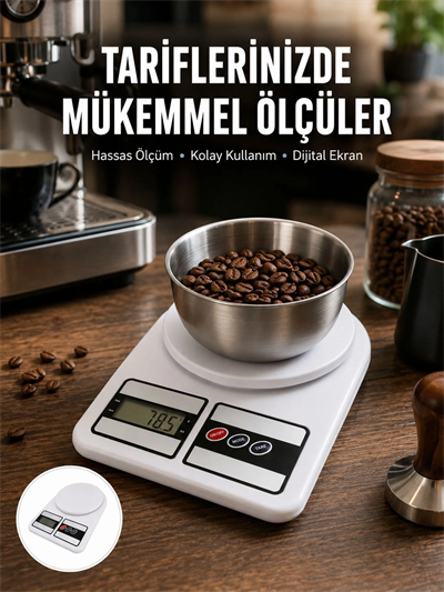 Hassas Ölçüm İçin Dijital Mutfak Tartısı – 10 Kg Kapasiteli Yeni Nesil