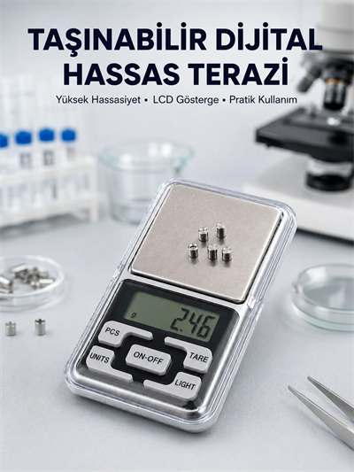 Hassas Tartım İçin Dijital Cep Terazisi Sayma Modlu Yeni Nesil