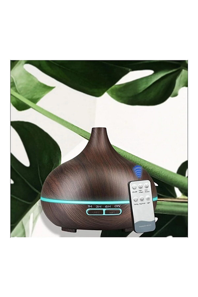 Hava Nemlendirici 7 Led Işıklı Aromatik Oda Kokusu 550 Ml Kahve Aroma Difüzörü Buhar Makinası