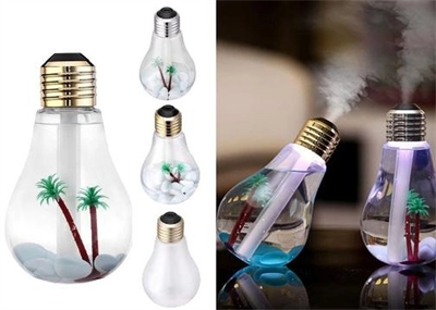 Hava Nemlendirici Ampul Görünümlü Hazneli Buhar Makinesi 400 Ml. Bx40