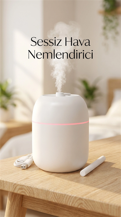 Hava Nemlendirici Buhar Makinesi 220ml Kapasiteli Uygun Boyutlu Ev ve Ofis Kullanımı