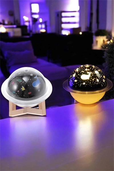 Hava Nemlendirici Masa ve Gece Lambası USB Projeksiyon Aromaterapi