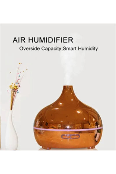 Hava Nemlendirici Parlak Gold Aromatik Oda Kokusu 550 Ml Kahve Aroma Difüzörü Buhar Nemlendırıcı