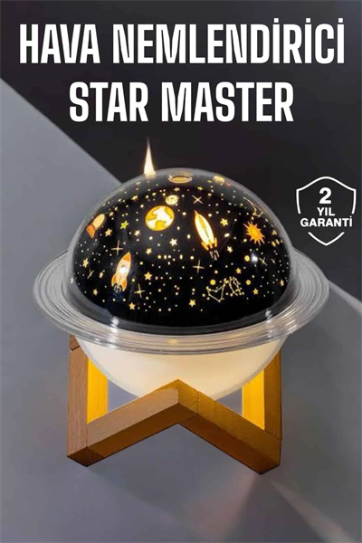 Hava Nemlendirici Projeksiyon Görünümlü USB Bağlantılı Aromaterapi