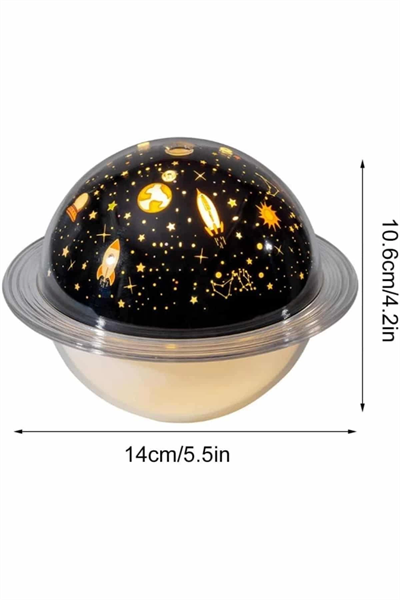 Hava Nemlendirici Renk Değiştiren Oda Kokusu Yıldızlı Projektör