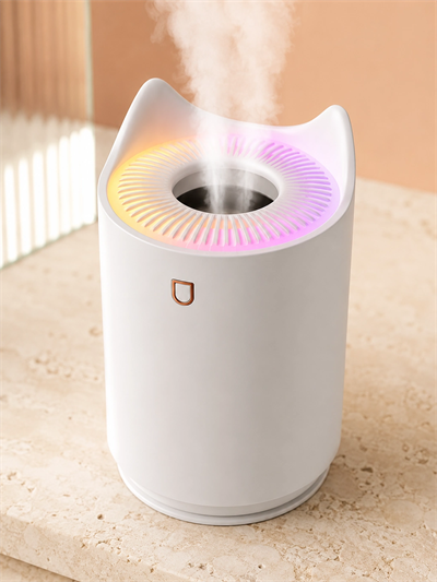 Hava Nemlendirici Ultrasonik Aroma Difüzör 7 Renk LED Işıklı Gece Lambası