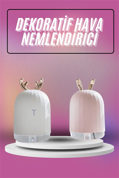 Hava Nemlendirici Ultrasonik Aromaterapi Difüzör Tavşan Nemlendirici