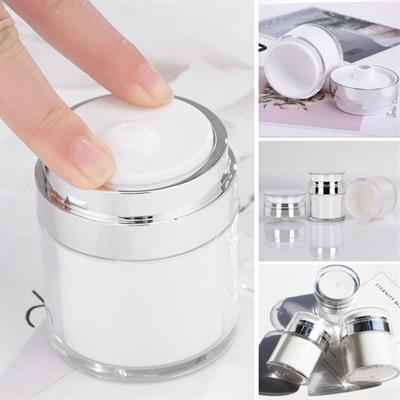 Hava Pompalı Doldurulabilir Vakumlu Krem,Fondoten Sıvı Kozmetik Ürün Şişesi (3936)