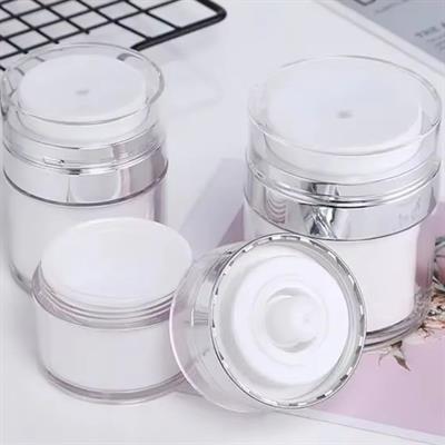 Hava Pompalı Doldurulabilir Vakumlu Krem,Fondoten Sıvı Kozmetik Ürün Şişesi (3936)