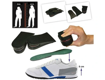 Hava Yastıklı Boy Uzatıcı Tabanlık (7 Cm Daha Fazla Boy Uzunluğu) - 45 Numara