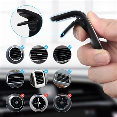 Havalanndırma Izgarasına Takılabilen Mandallı Mıknatıslı Oto Araç Içi Manyetik Telefon Tutucu Bx40