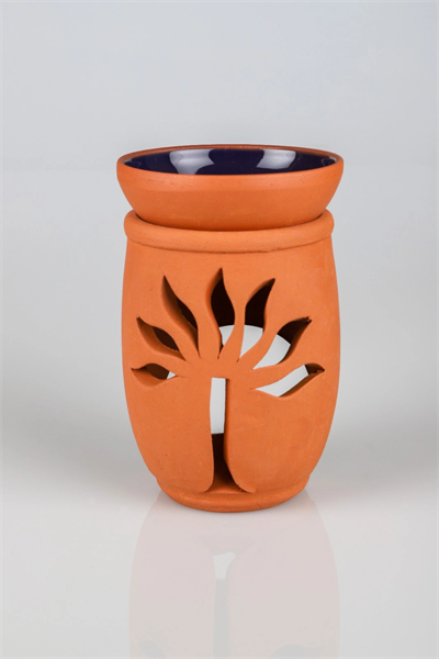 Hayat Ağacı El Yapımı Çömlek Buhurdanlık Tütsülük