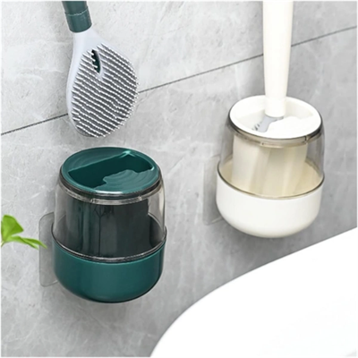 Hazneli Silikon Tuvalet Temizleme Fırçası