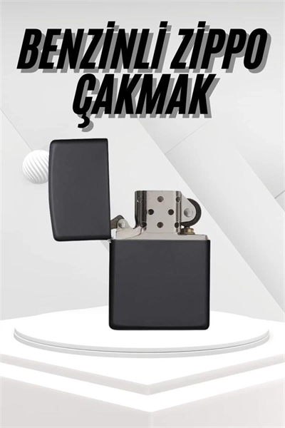 Hediyelik Zarif Model Siyah Benzinli Çakmak