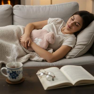 Hello Everyone Yazılı Kurdeleli Pembe Peluş Sıcak Su Torbası 1 Lt – Yumuşak Kılıf, Uzun Süre Sıcak Tutan Termal Su Torbası (3936)