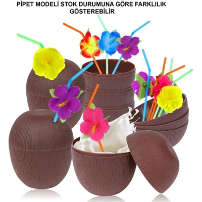 Hindistan Cevizi Pipetli Bardak