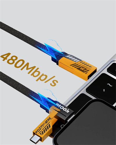 Hızlı Şarj Destekli 65W Örgülü USB-C ve USB-A Çoklu Şarj Kablosu