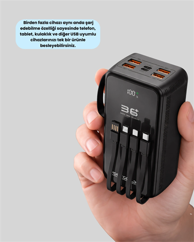 Hızlı Şarj Destekli Powerbank Tüm Cihazlarla Uyumlu