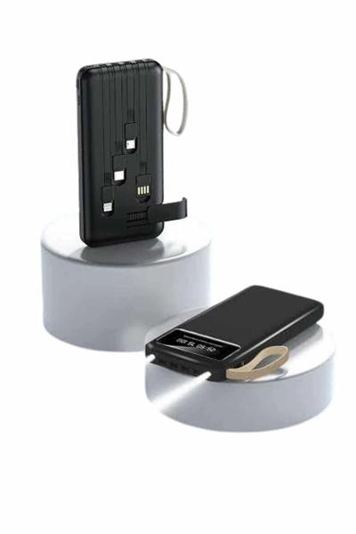 Hızlı Şarj Özellikli 20.000 Mah Dijital Göstergeli USB Girişli Android ve İOS Uyumlu Powerbank