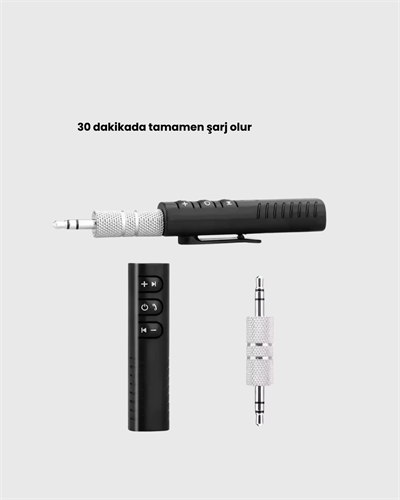 Hızlı Şarjlı Bluetooth Ses Alıcısı – Ev, Araç ve Ofis İçin