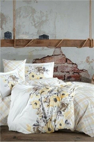 Hobby Kingsize Poplin Nevresim Belinda Sarı