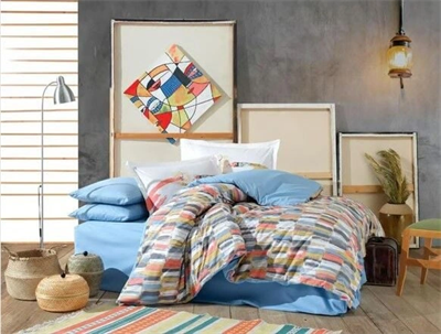 Hobby Kingsize Poplin Nevresim Mikado Hardal