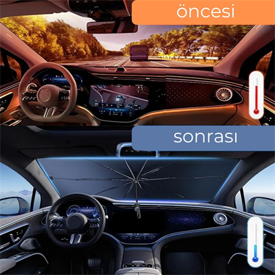 Honda City, Opel Astra, Peugeot 308, Citroen C4, Fiat Linea Uyumlu Oto Şemsiye