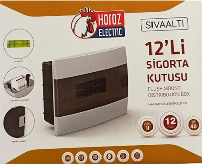 Horoz 12 Li Sıva Altı Sigorta Kutusu