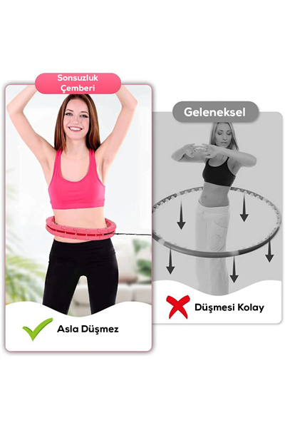 Hula Hoop Bel Bölgesi Ayarlanabilir,Akıllı bel İnceltme Çemberi