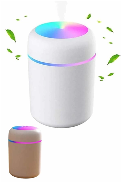 Humidifier LED Işıklı Mini Ortam Oda Kokusu Aromaterapi Buhardanlık