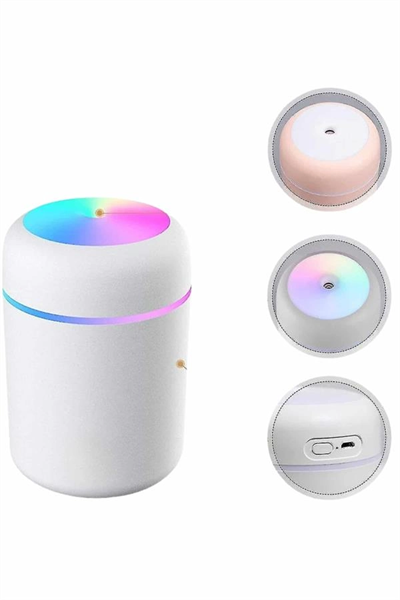 Humidifier LED Işıklı Mini Ortam Oda Kokusu Aromaterapi Buhardanlık