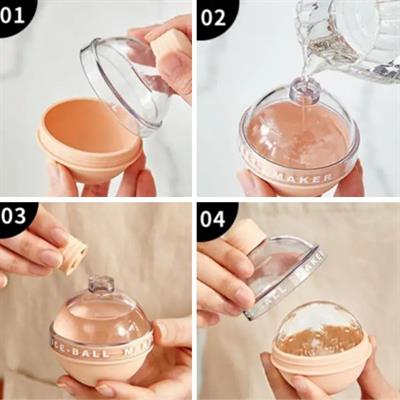 Hunili Altı Silikon Kolay Çıkabilen Büyük Boy Küre Buzluk (3936)