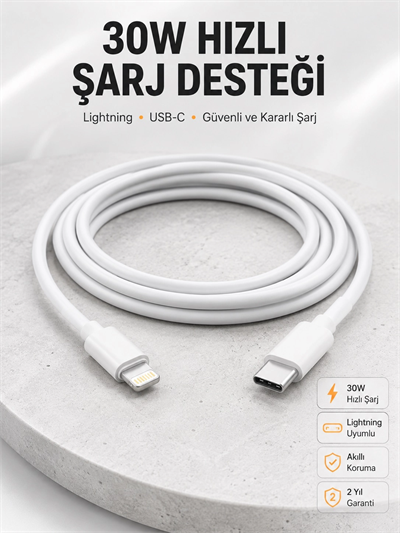 IOS Tüm Serilerle Uyumlu 30W Hızlı Şarj Aleti 11 12 13 14/Pro Max Mini Plus