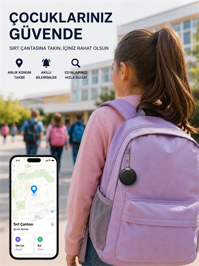 İOS ve Android Destekli AirTag Konum Takip ve Eşya Bulucu