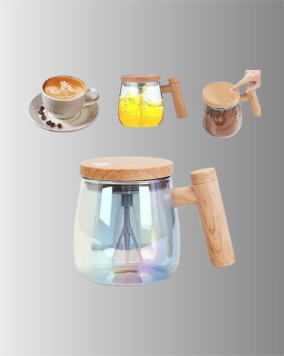 IP6 Su Geçirmez Şarjlı Kupa – 3D Karıştırma, Sabit Sıcaklık, 400 ml