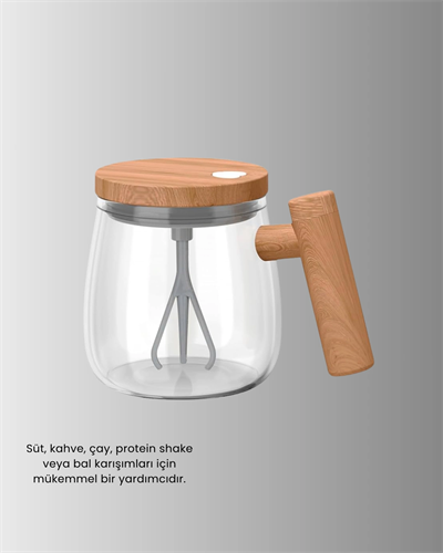 IP6 Su Geçirmez Şarjlı Kupa – 3D Karıştırma, Sabit Sıcaklık, 400 ml