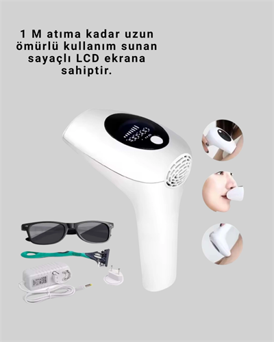 IPL Lazer Epilasyon Aleti 5 Kademeli Güç Ayarlı