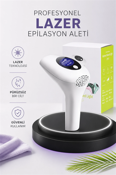 IPL Lazer Teknolojili Dijital Ekranlı Epilasyon Cihazı