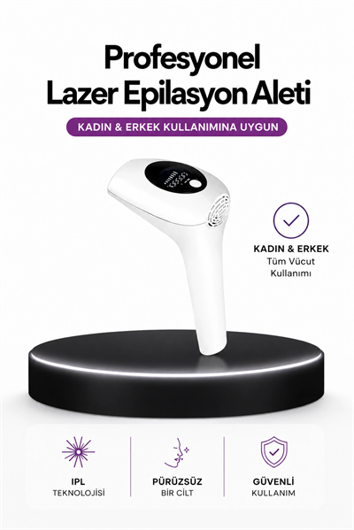 IPL Teknolojili Erkek Ve Kadın Kullanımına Uygun Lazer Epilasyon Cihaz