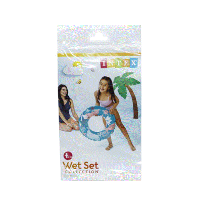 IS59242 Şeffaf Baskılı Simit 61 cm - 1 Adet Stokta Olan Gönderilir