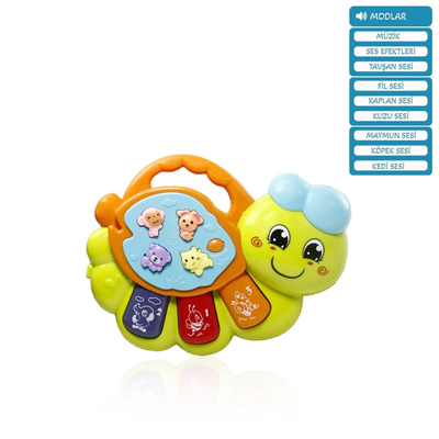 IŞIKLI VE MÜZİKLİ SOLUCAN BEBEK -VRD